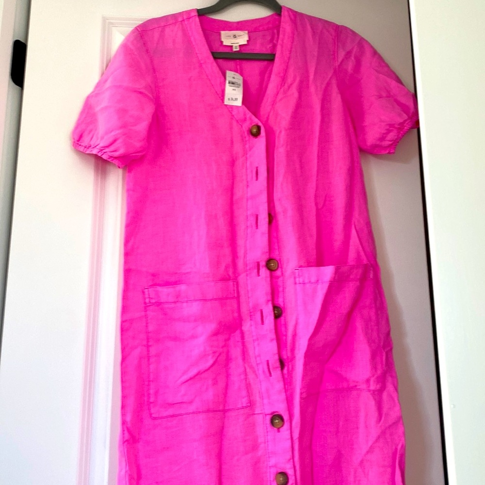 Lou & Grey Midi 100 % cotton dress a perfect addition to summer so pretty
